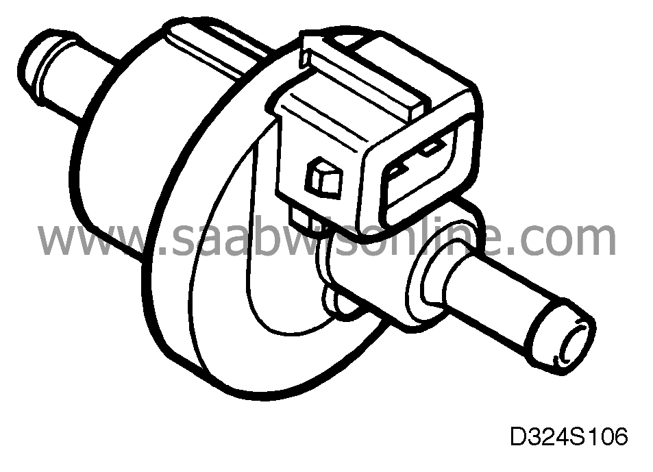 EVAP canister purge valve NG900 1998 SAAB Information System