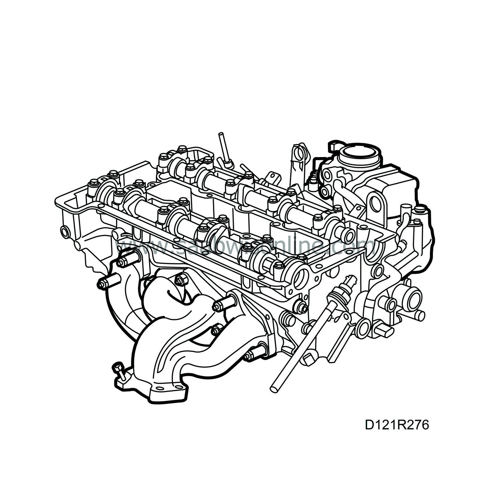 Fitting the cylinder head (in car) 93 2002 SAAB