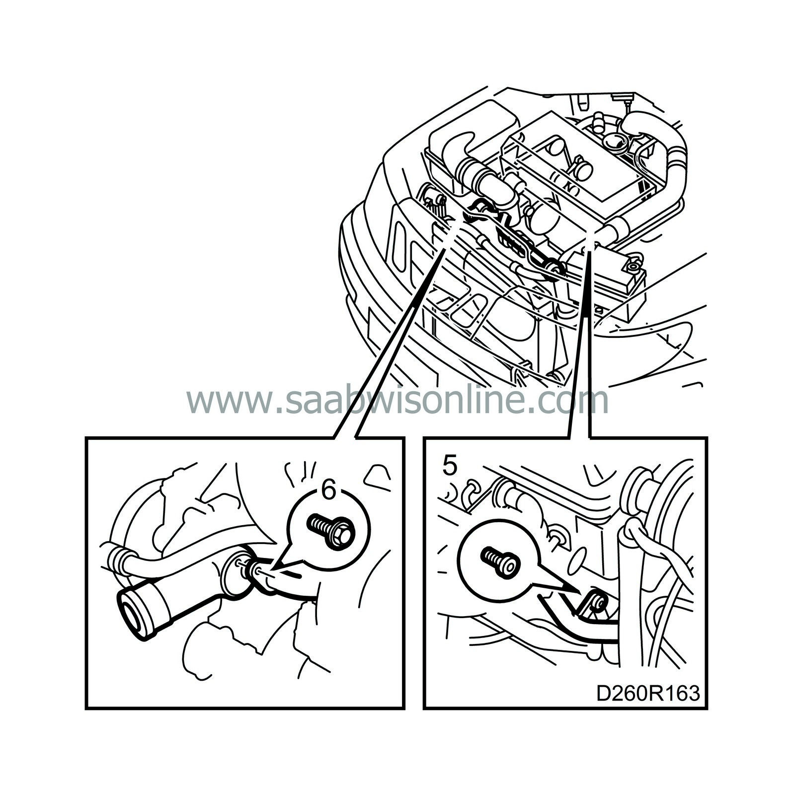 To remove 93 2000 SAAB Information System Online