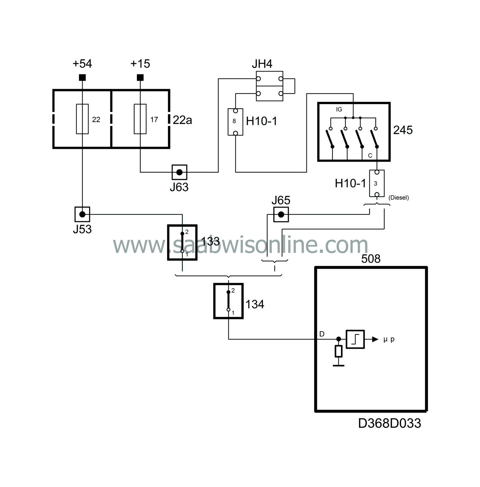 Pedal switches, brake and clutch 93 2000 SAAB Information System Online