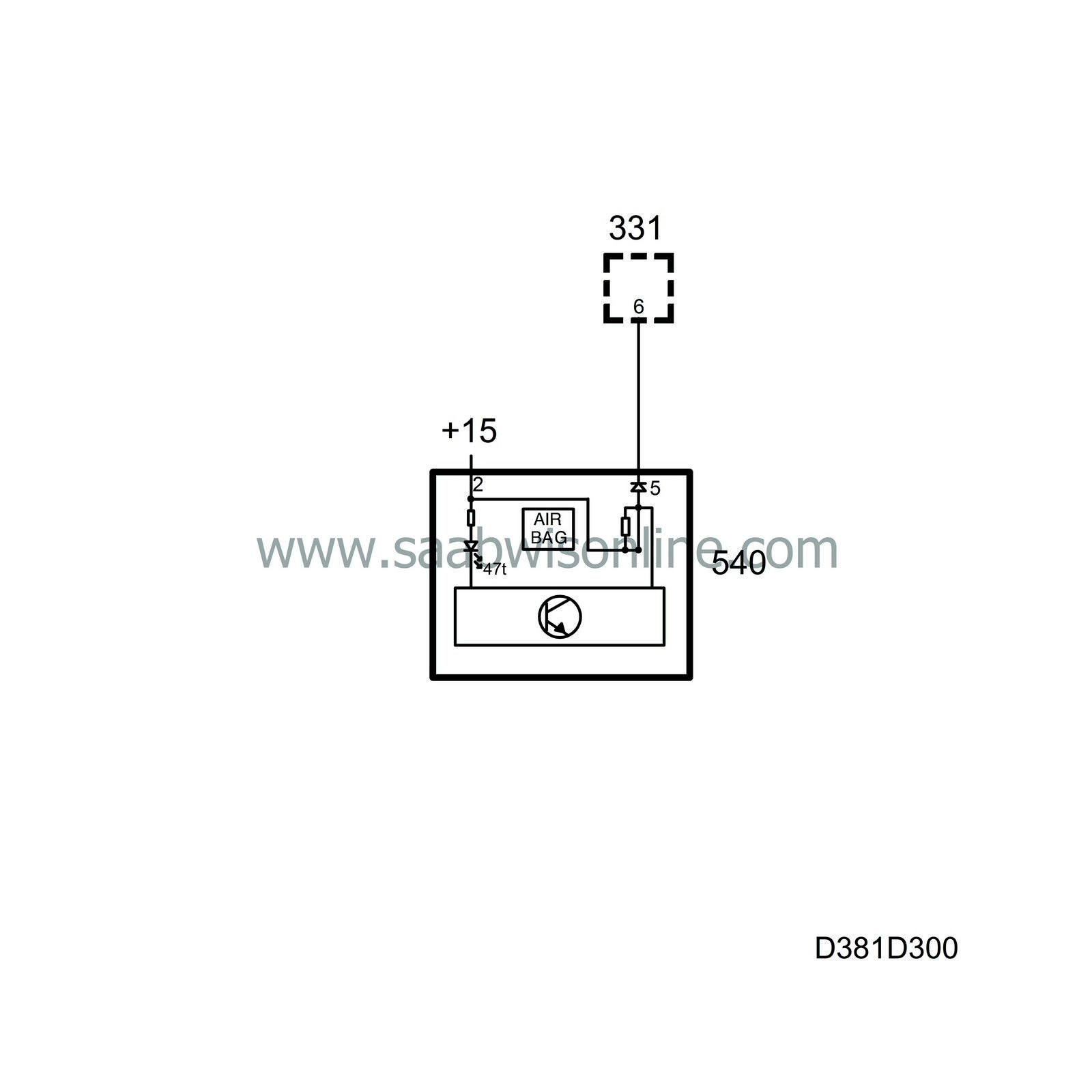 Central warning lamp 93 2002 SAAB Information System Online