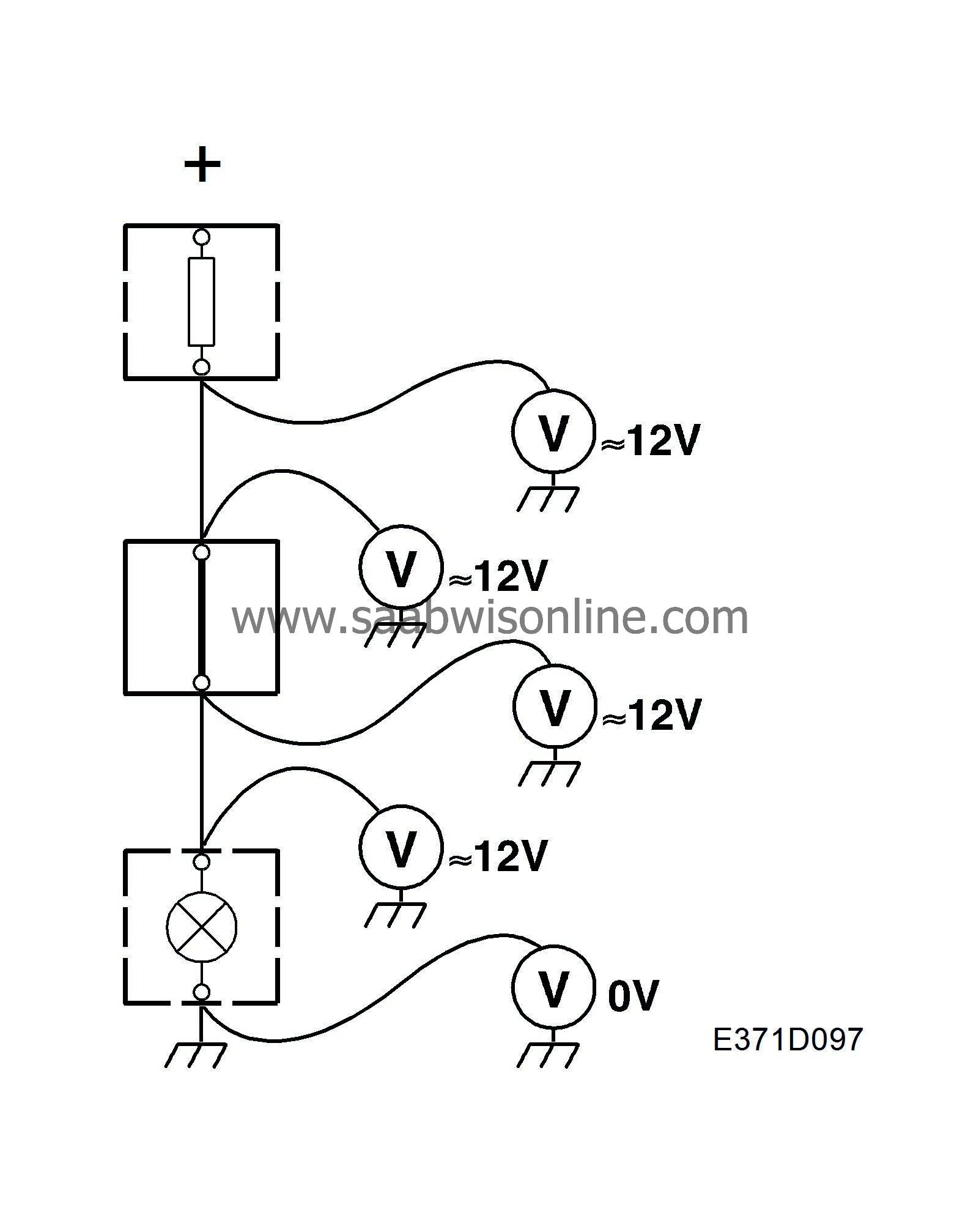 Testing for open/short circuits 93 2005 SAAB Information