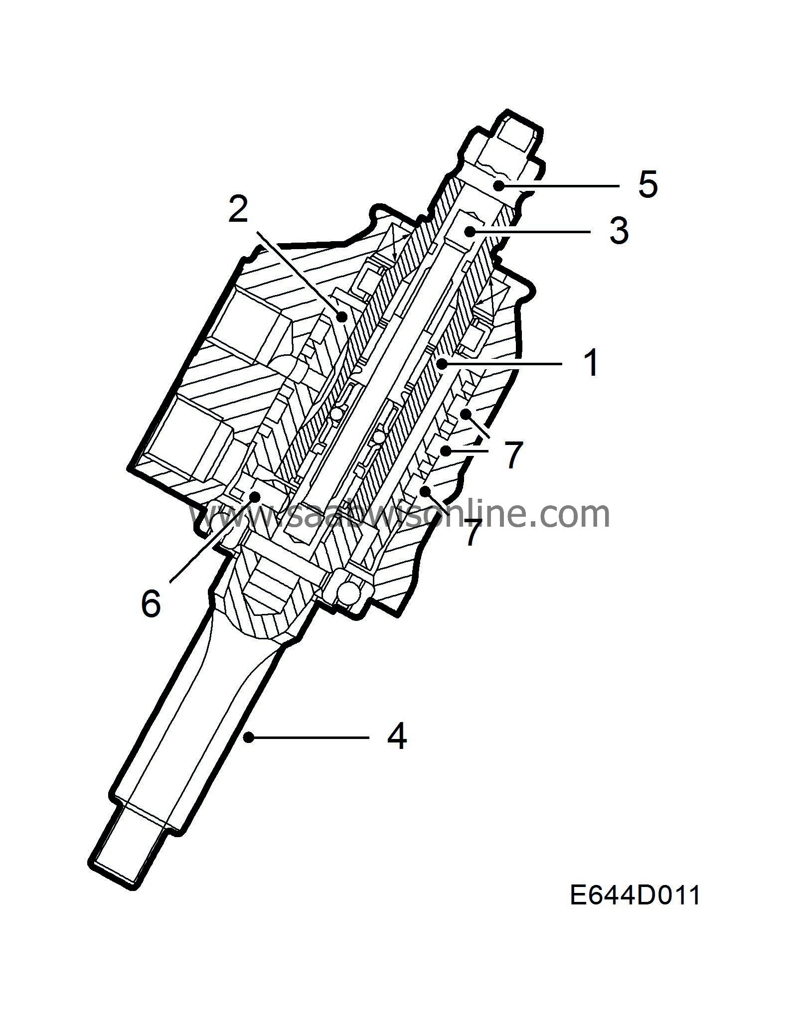 Steering wheel turned to full lock 93 2009 SAAB