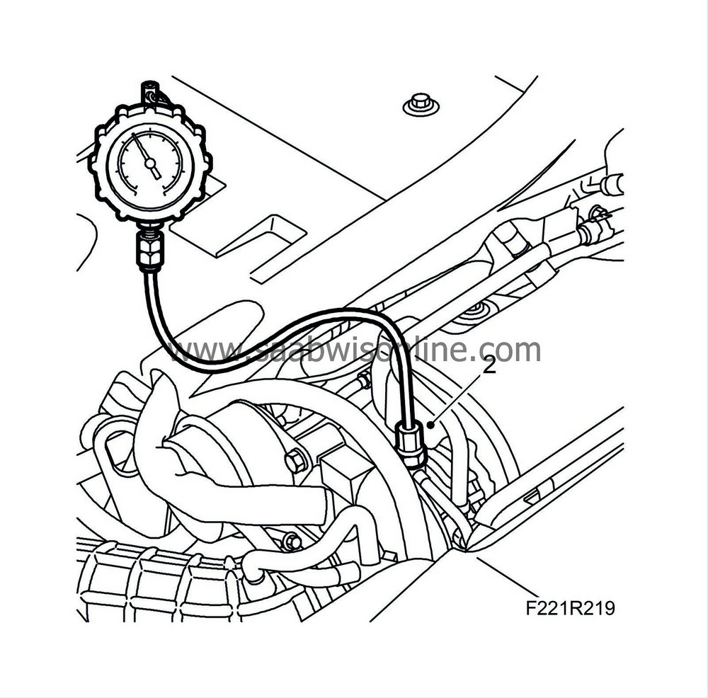 Check the engine oil pressure. 93 2008 SAAB Information