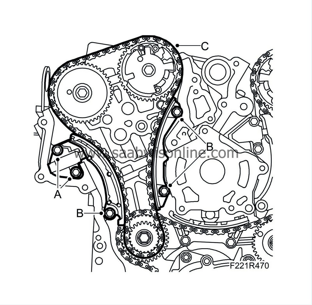 Saab 93 outlet timing chain