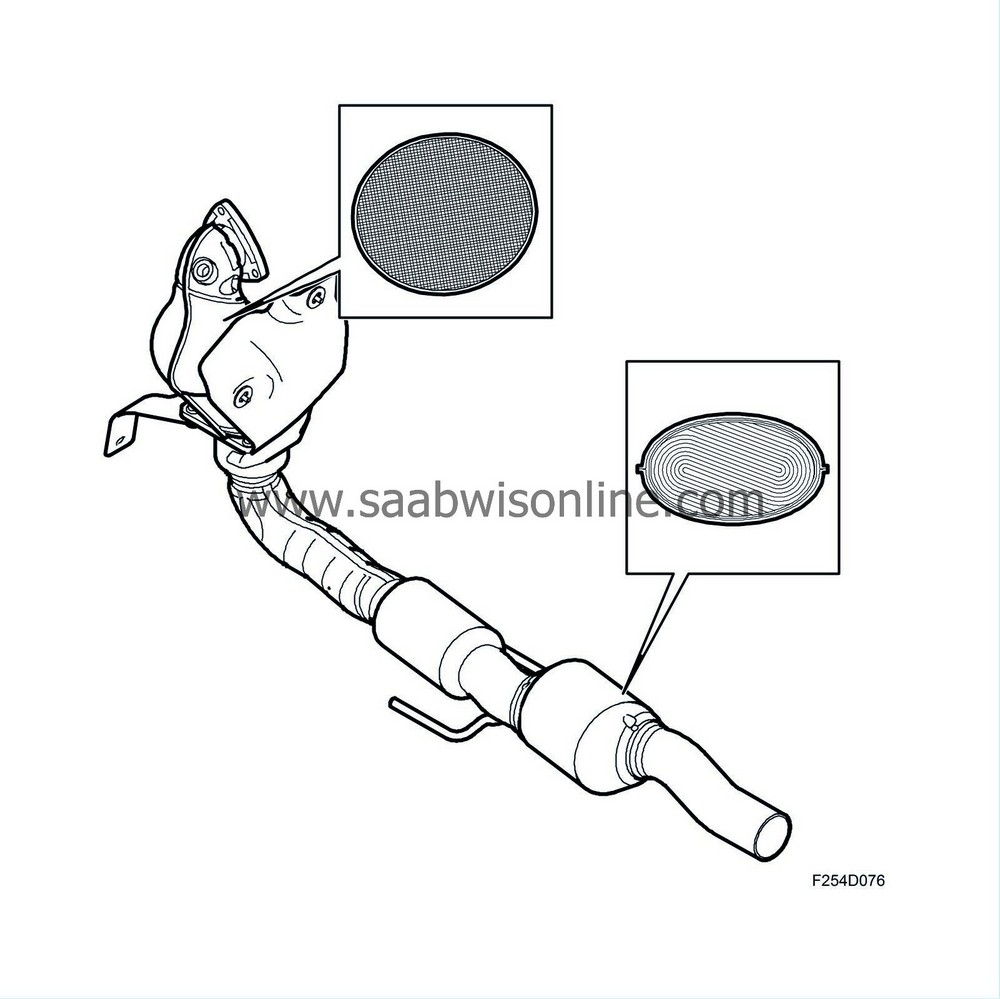 Catalytic converter 93 2008 SAAB Information System Online