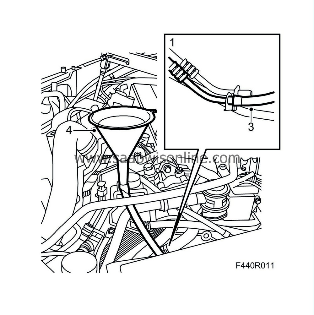 Flushing out the oil cooler 93 2010 SAAB Information