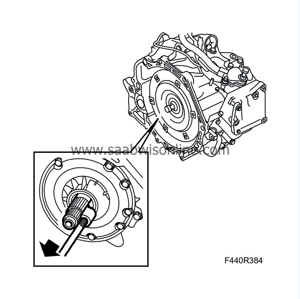 Torque converter seal 93 2005 SAAB Information System Online
