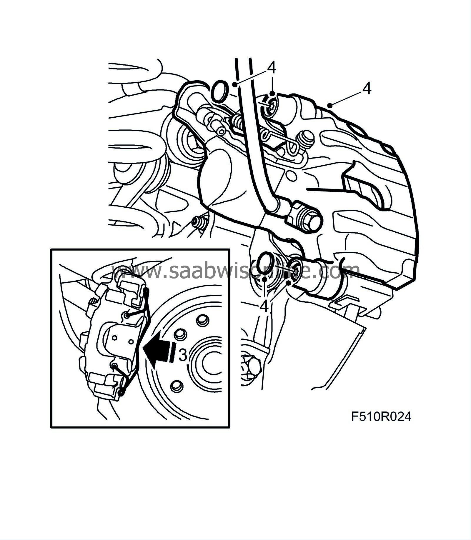 SAAB Genuine OEM Front Brake Disc Alignment Screw Set – 90278945 – Fits 9-3, 900, 9-5 (Left/Right)