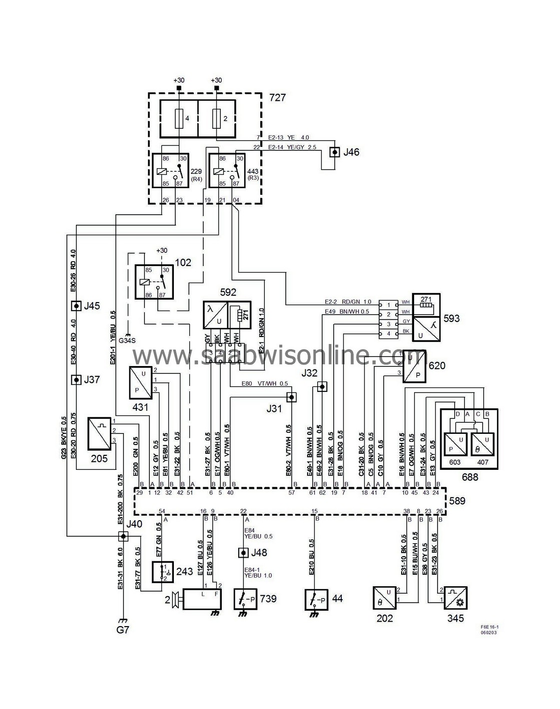 List of components – 9-3 2006 | SAAB Workshop Information System Online