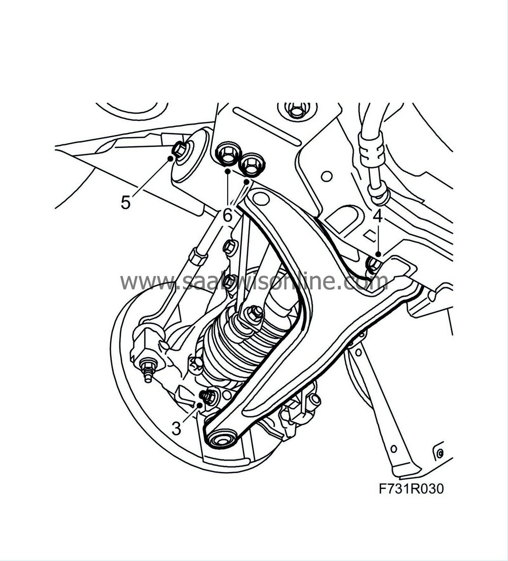 Suspension arm 93 2010 SAAB Information System Online