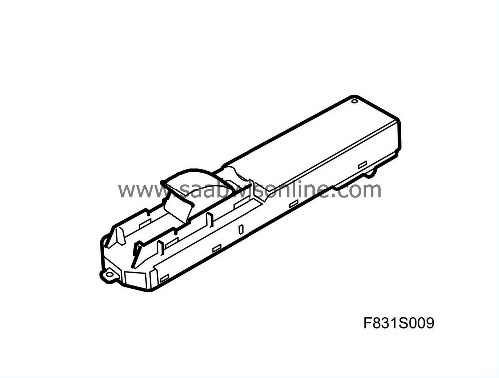 Control module, door, rear, lefthand (702RL) 93 2009 SAAB