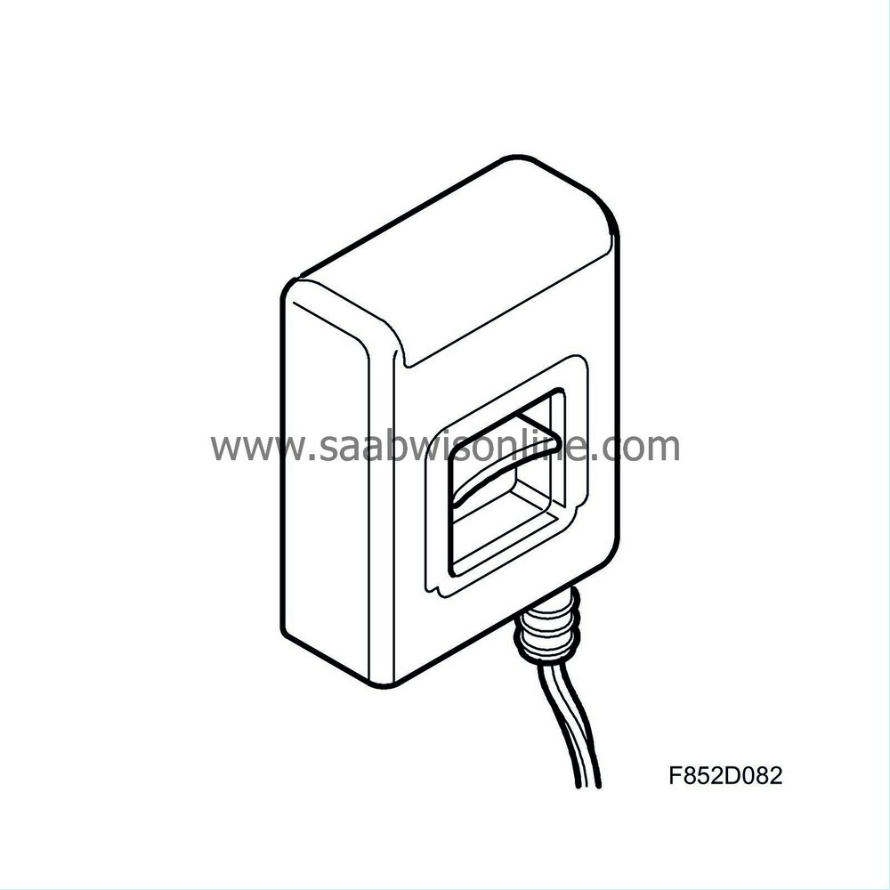 Force sensor, front passenger seat belt (643) 93 2006 SAAB