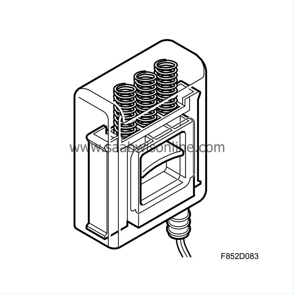 Force sensor, front passenger seat belt (643) 93 2006 SAAB
