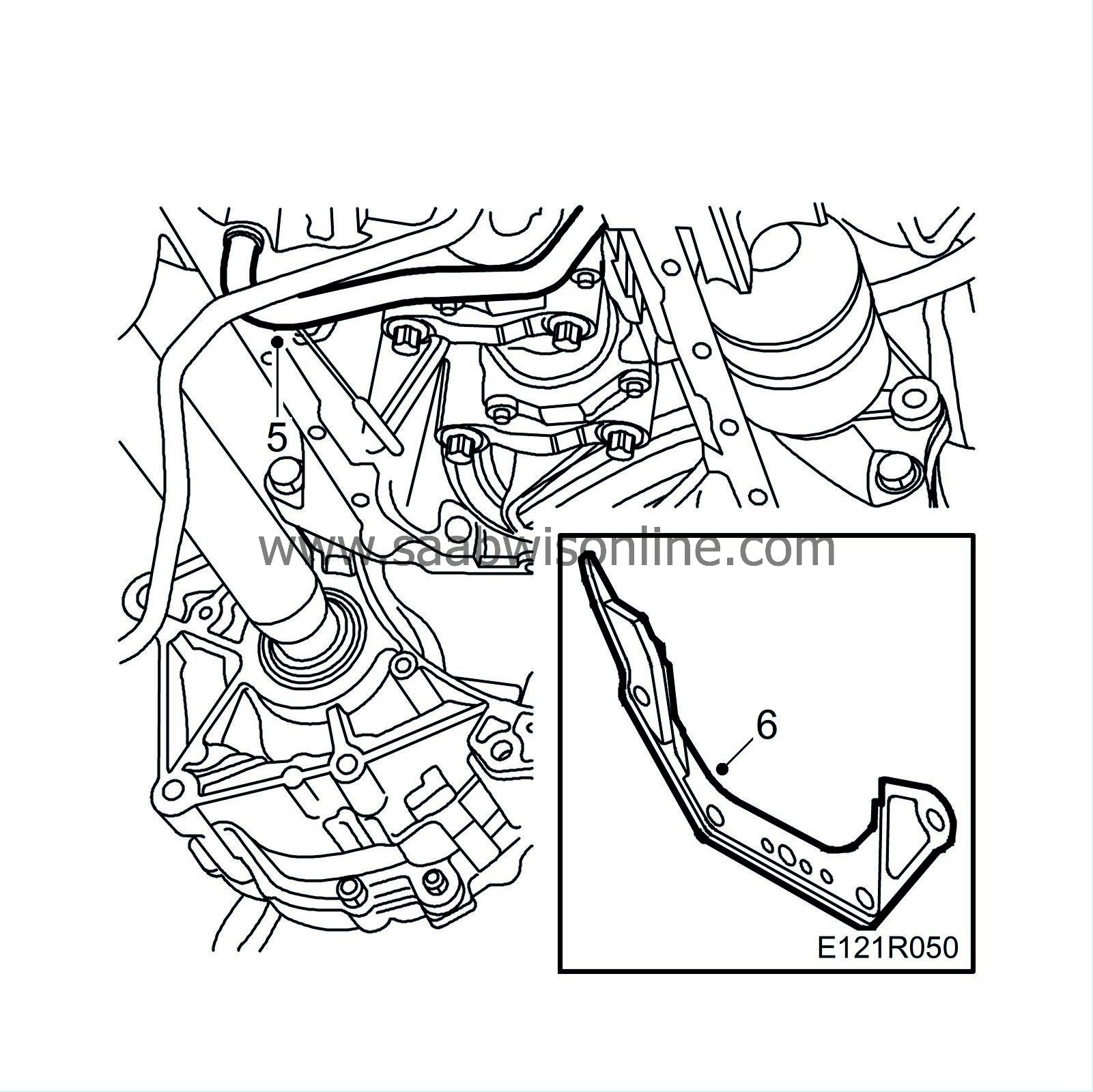 Oil sump (in car) B235R manual – 9-5 2005 | SAAB Workshop Information ...