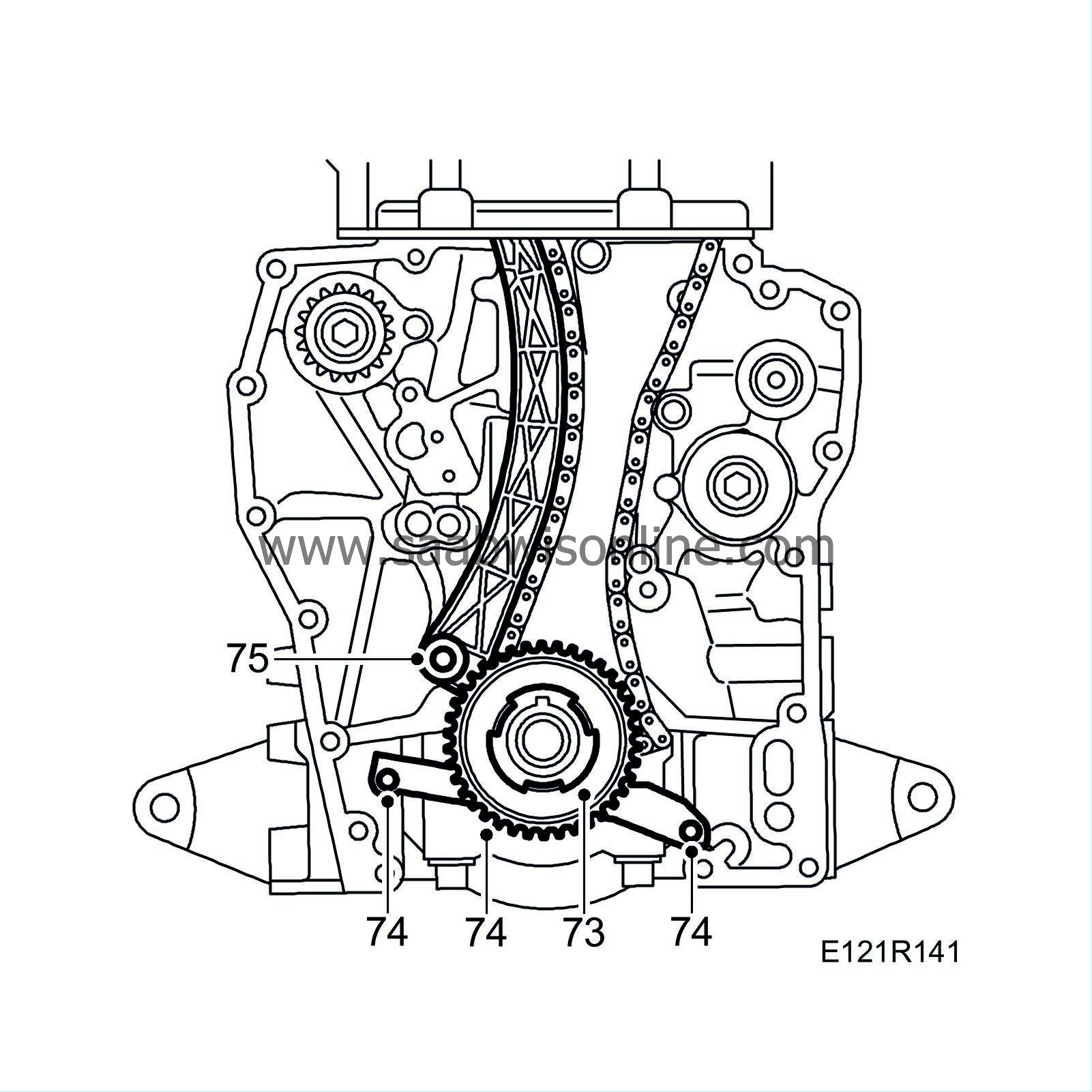 Changing balancer shaft chain/timing chain in car 93 2000 SAAB