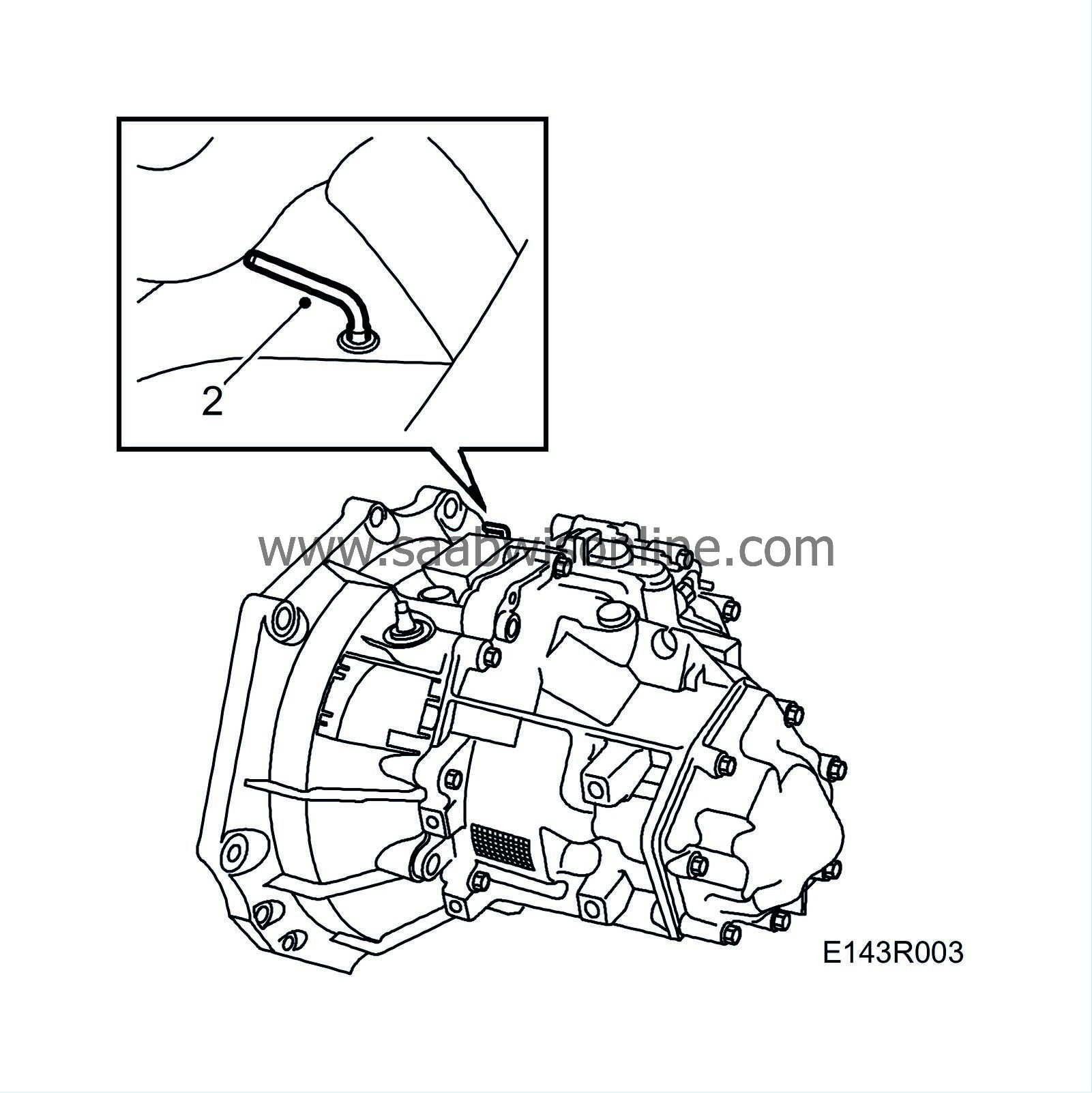 Checking and adjusting the gear position 95 2003 SAAB