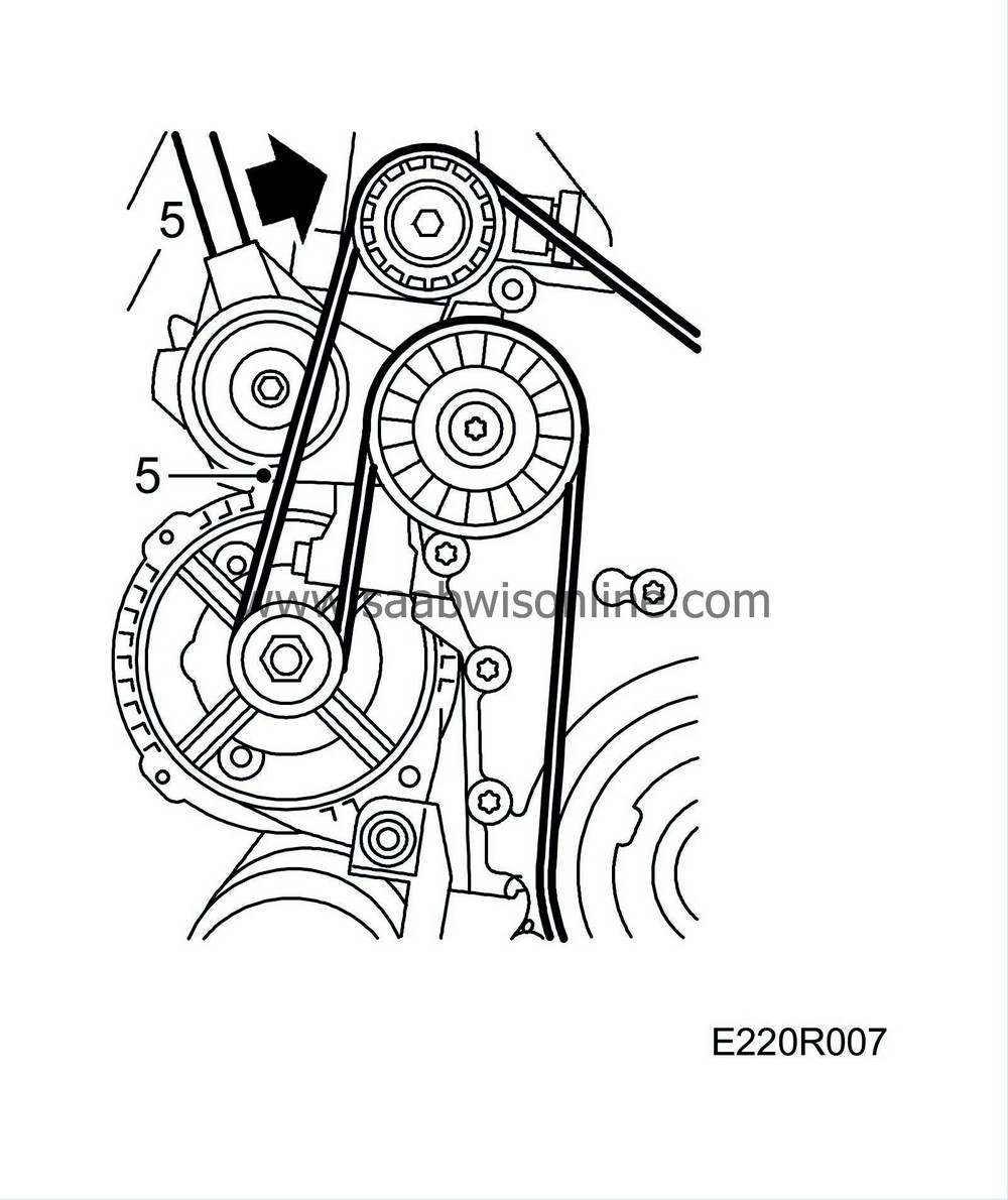 Replacing the crankshaft seal behind the crankshaft pulley (in car) 9