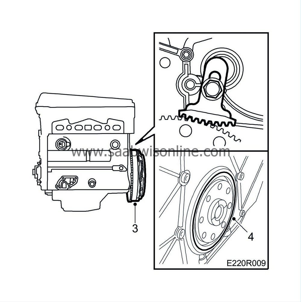 Replacing the crankshaft seal behind the crankshaft pulley (in car) 9