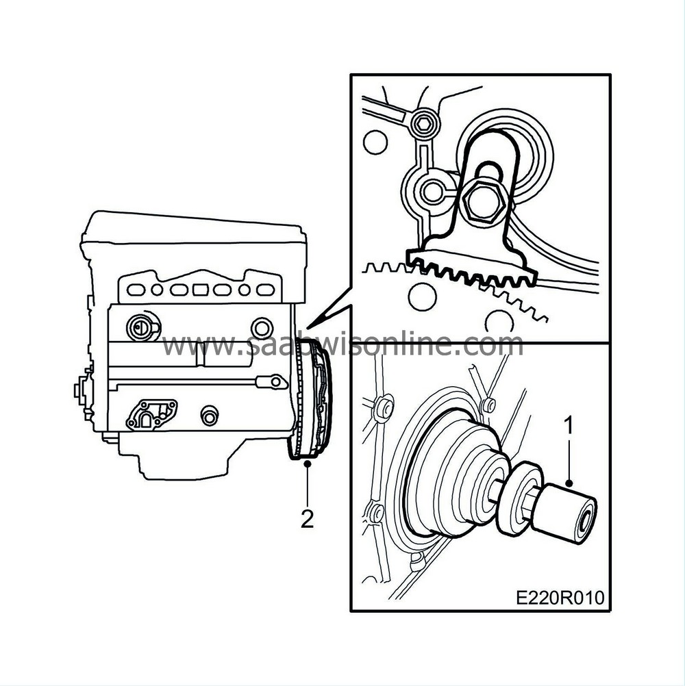 Replacing the crankshaft seal behind the crankshaft pulley (in car) 9