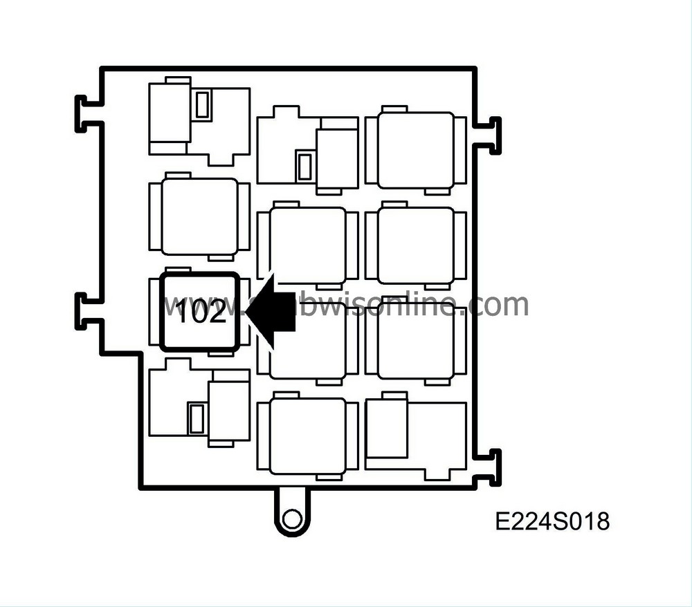 Fuel pump relay (102) 95 1999 SAAB Information System Online