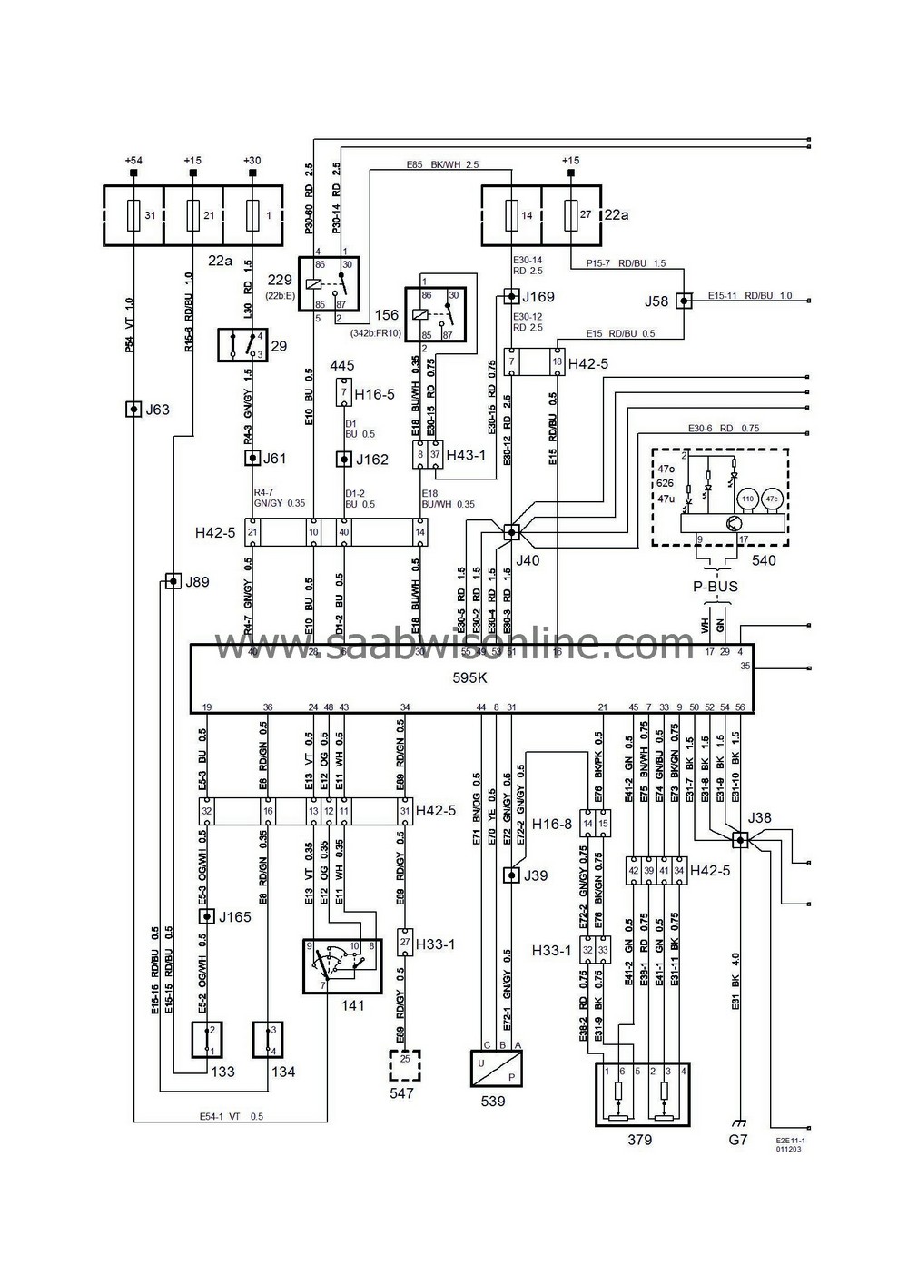 List of components – 9-5 2002 | SAAB Workshop Information System Online