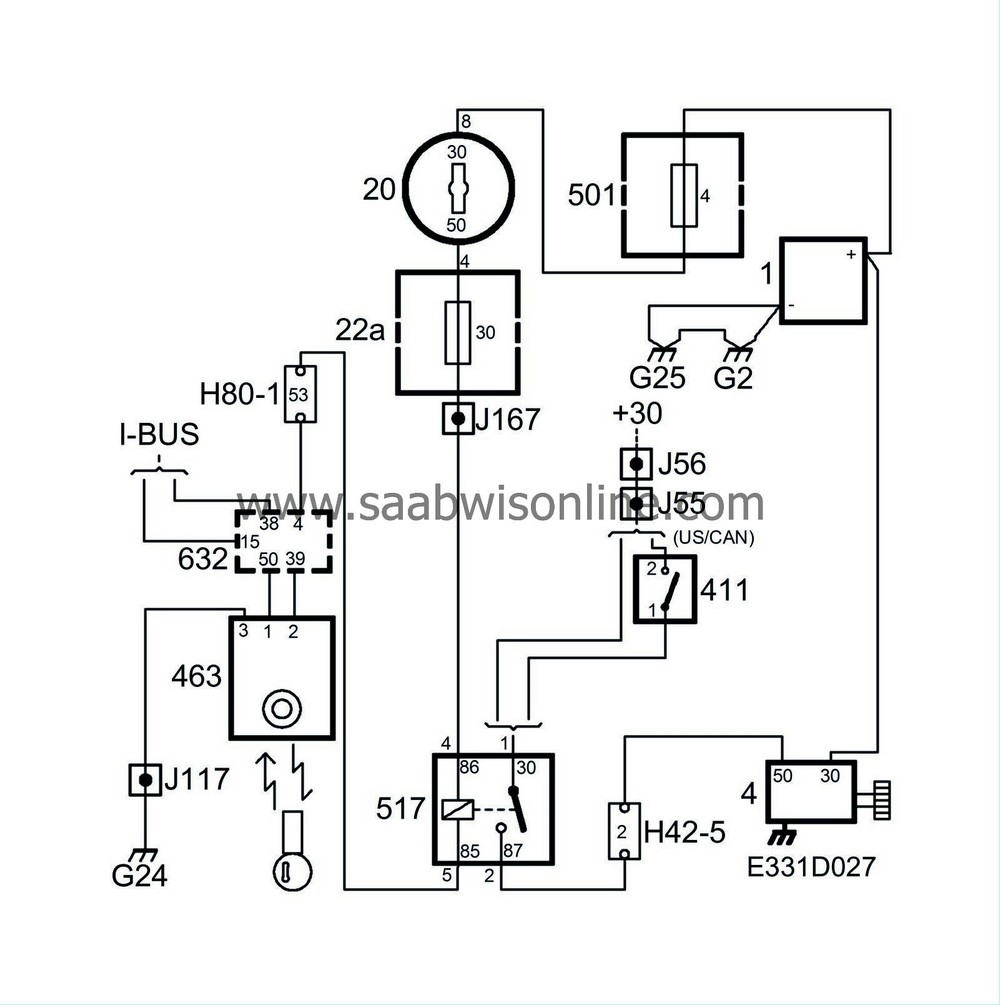 Starter motor not working 95 2007 SAAB Information System