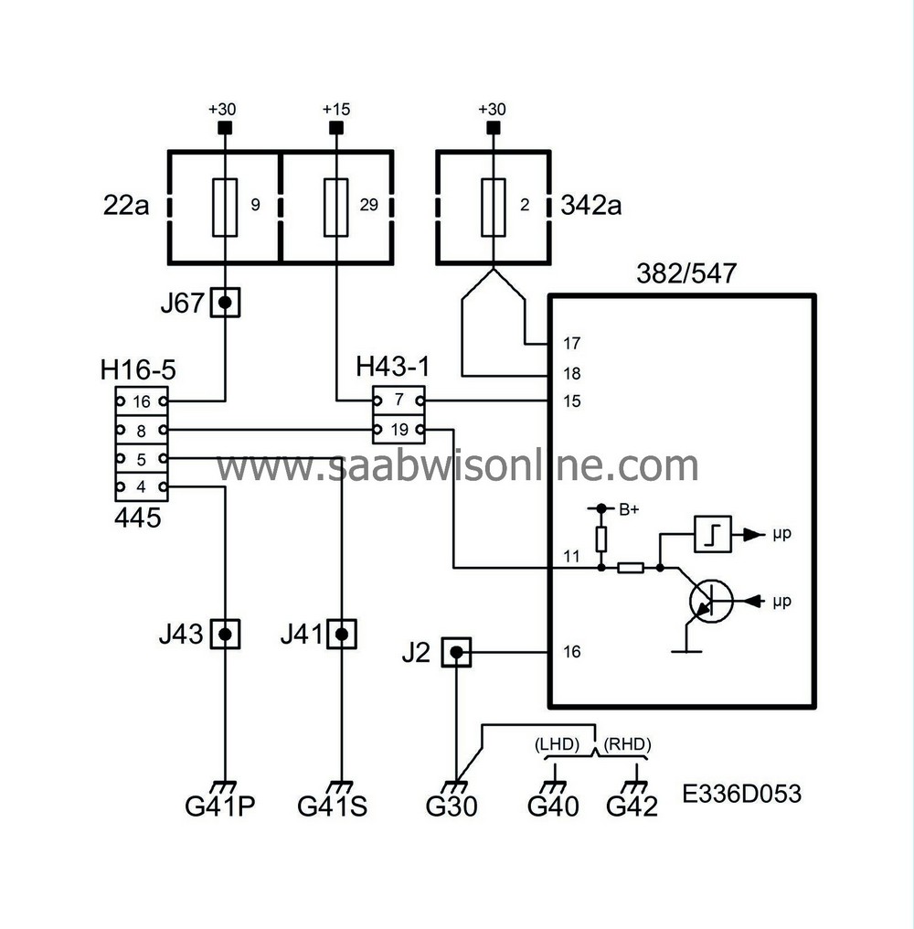 No diagnostics communication with ABS or TC/ABS 95 2006 SAAB