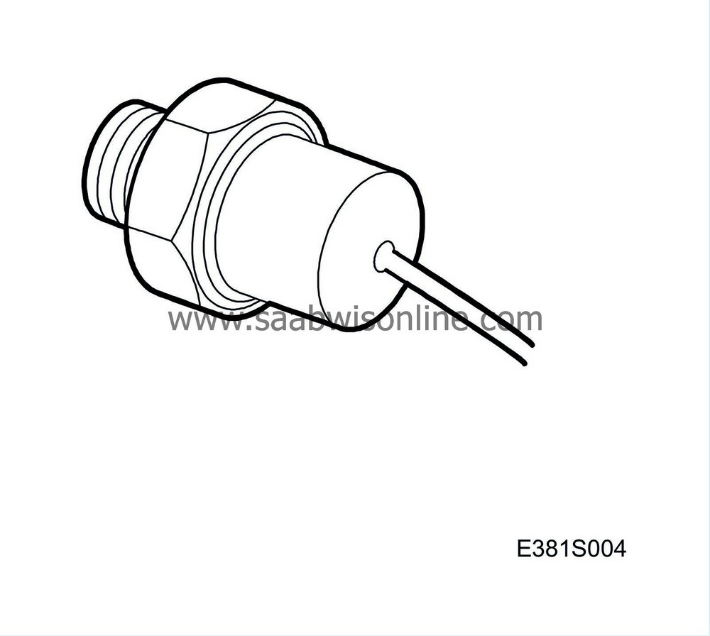 Engine oil pressure sensor 95 2006 SAAB Information