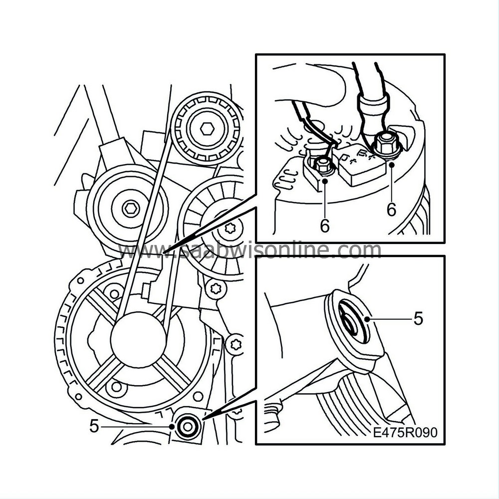 Intermediate shaft, 4cyl. 93 2000 SAAB Information