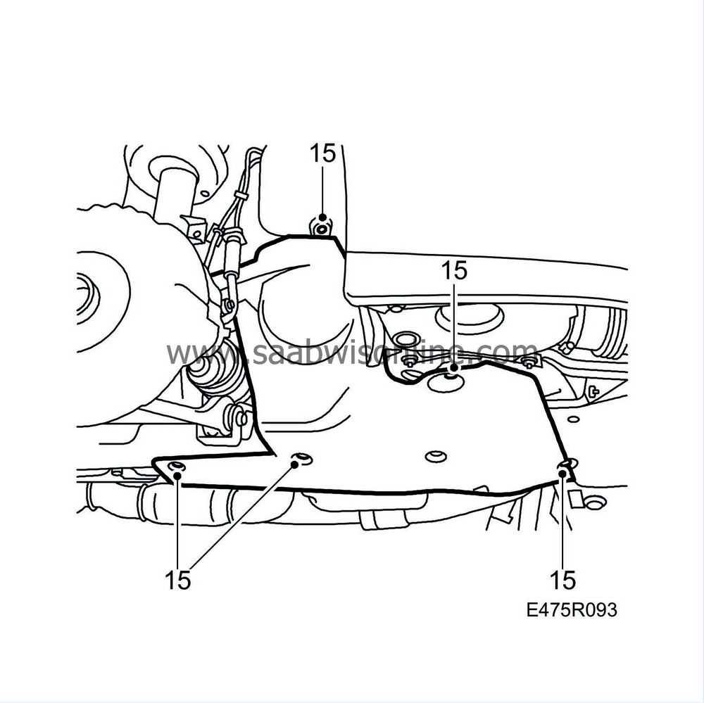 Intermediate shaft, 4cyl. 93 2000 SAAB Information System Online