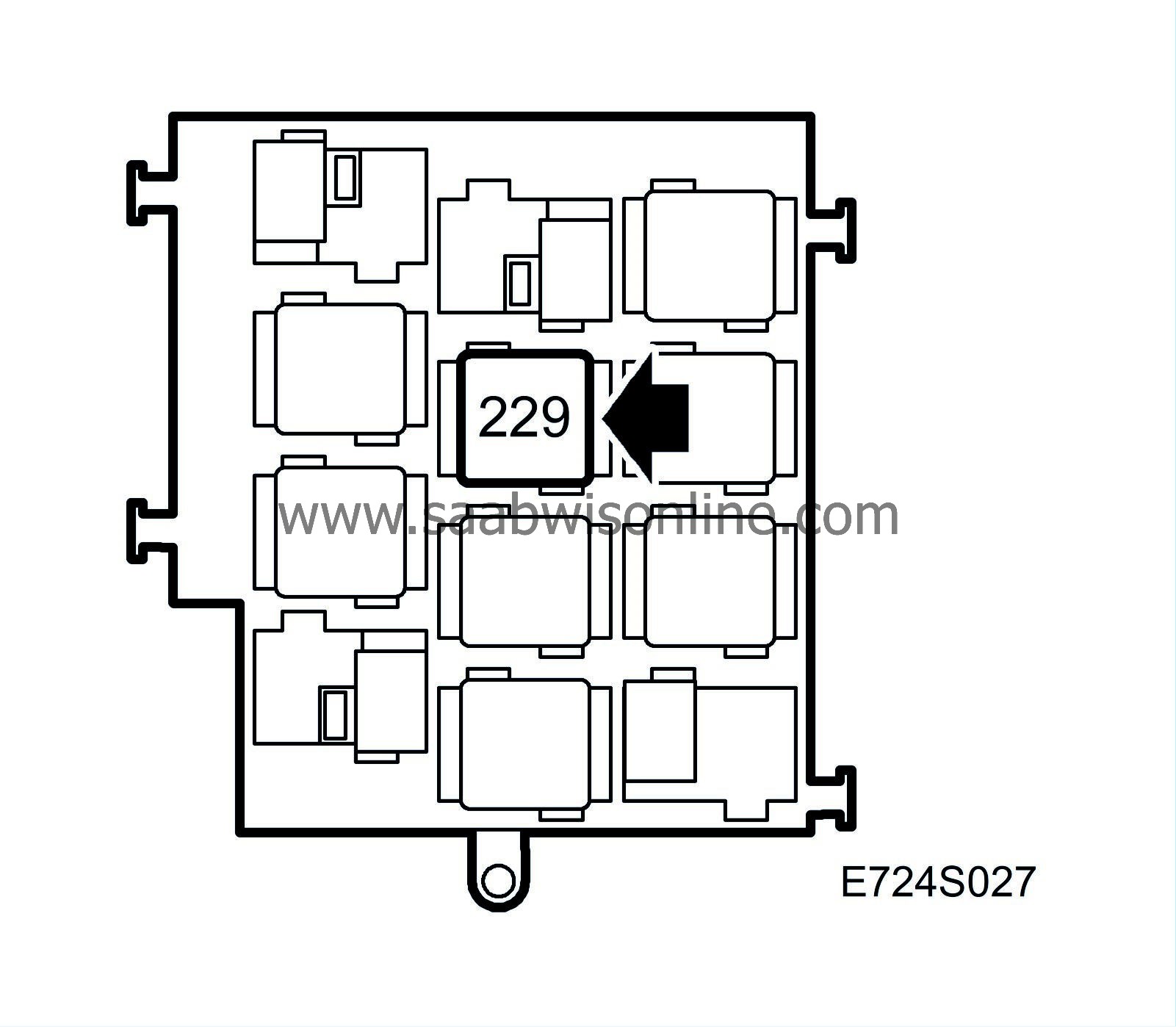 Main relay (229) 95 2004 SAAB Information System Online