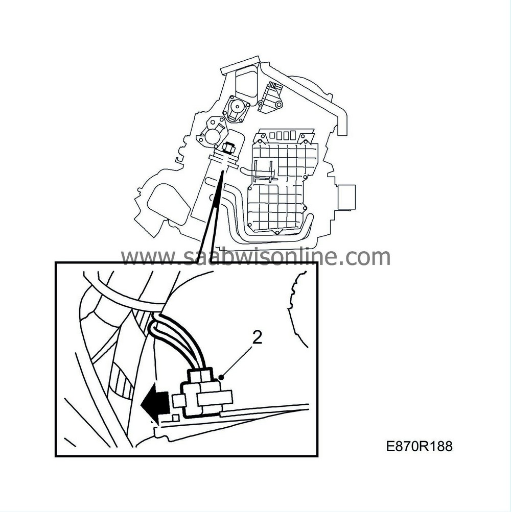 Mixedair temperature sensor, RH 93 2000 SAAB Information