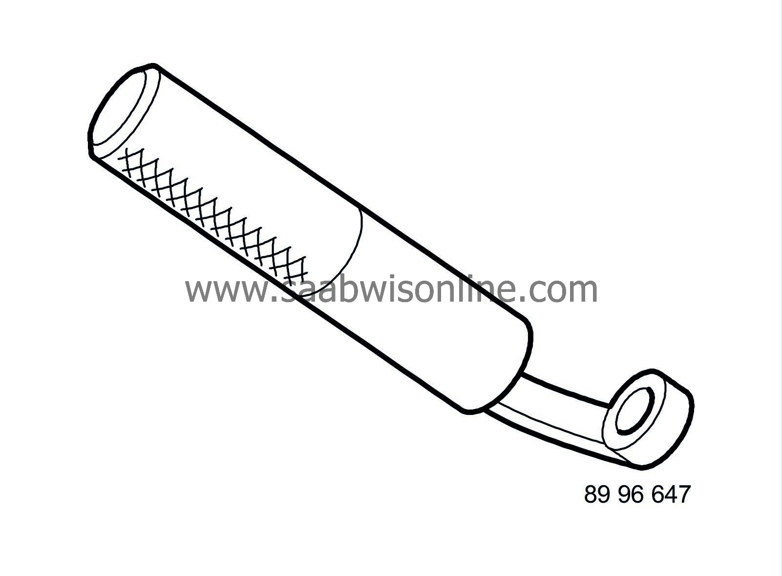 89 96 647 Handbrake spring removal tool 95 2008 SAAB