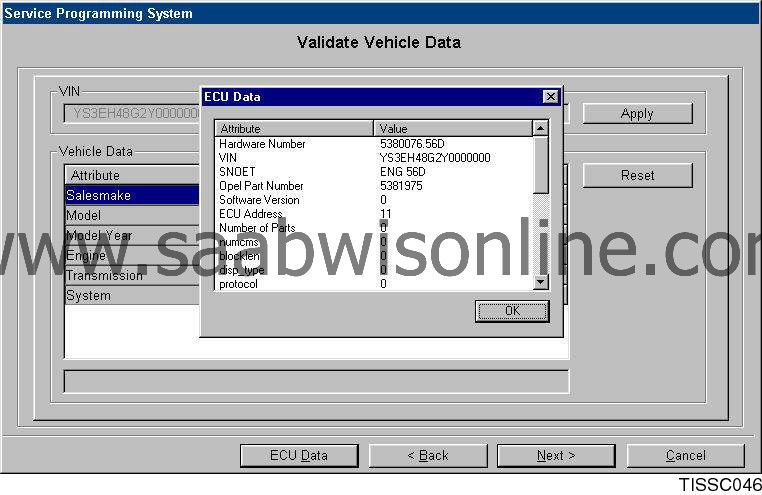 Service Programming System – 9-3 2000 | SAAB Workshop Information ...
